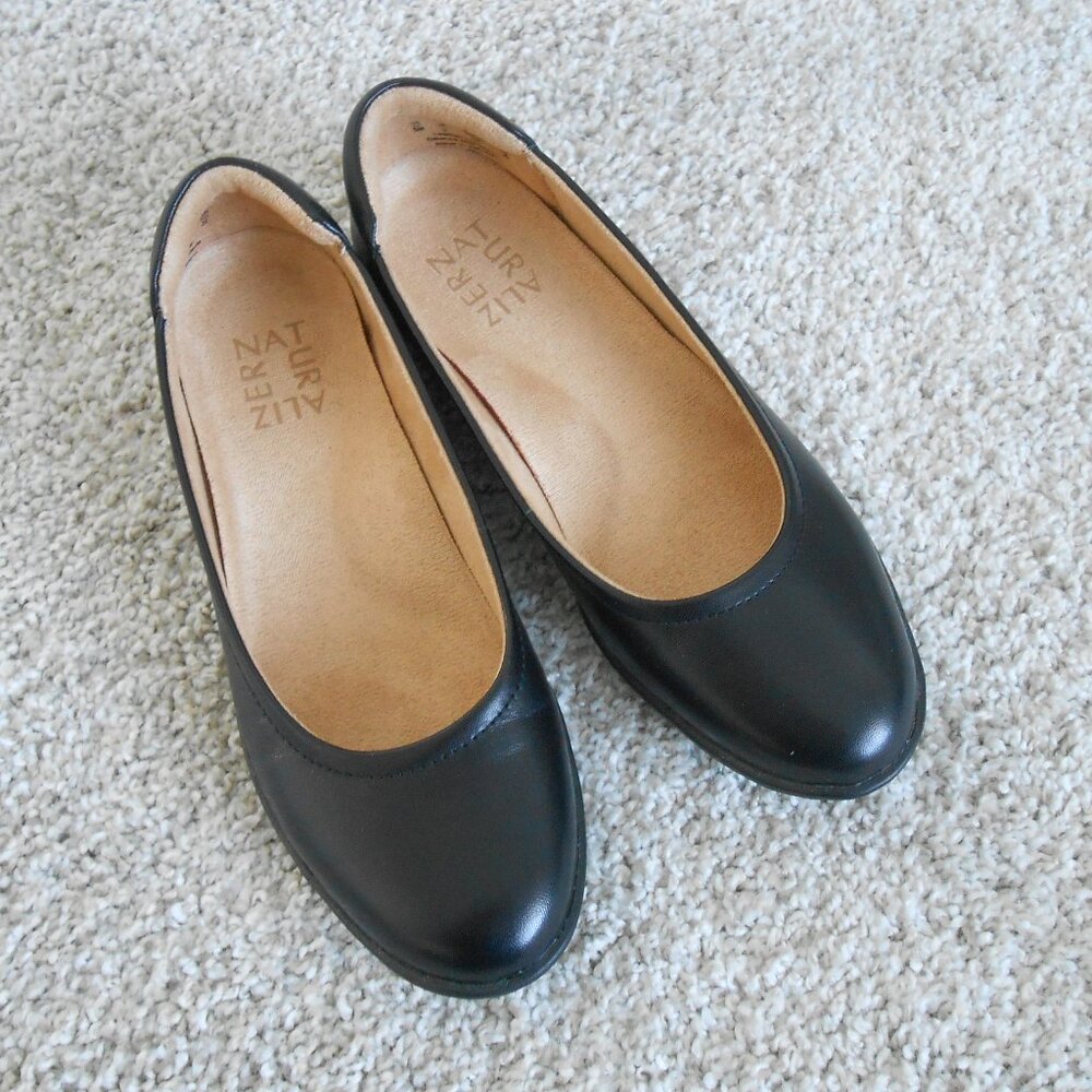 Aliz nature Women's Flat shoes Black leather size-35M